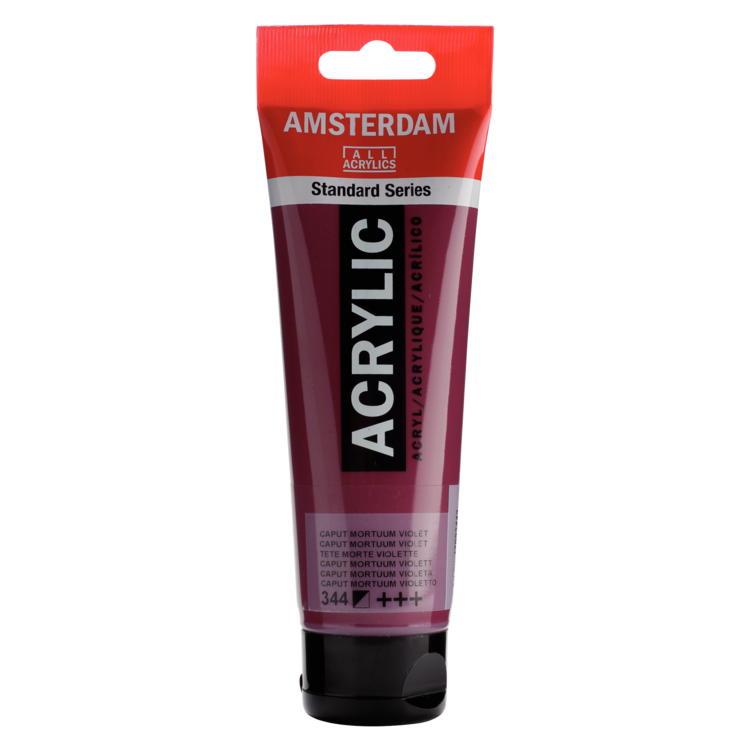 Amsterdam 344 acrylverf tube 120ml - caput mortuum violet