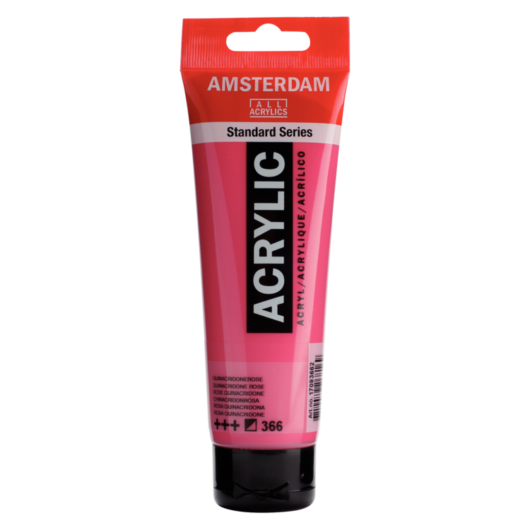 Amsterdam 366 acrylverf tube 120ml - quinacridone roze