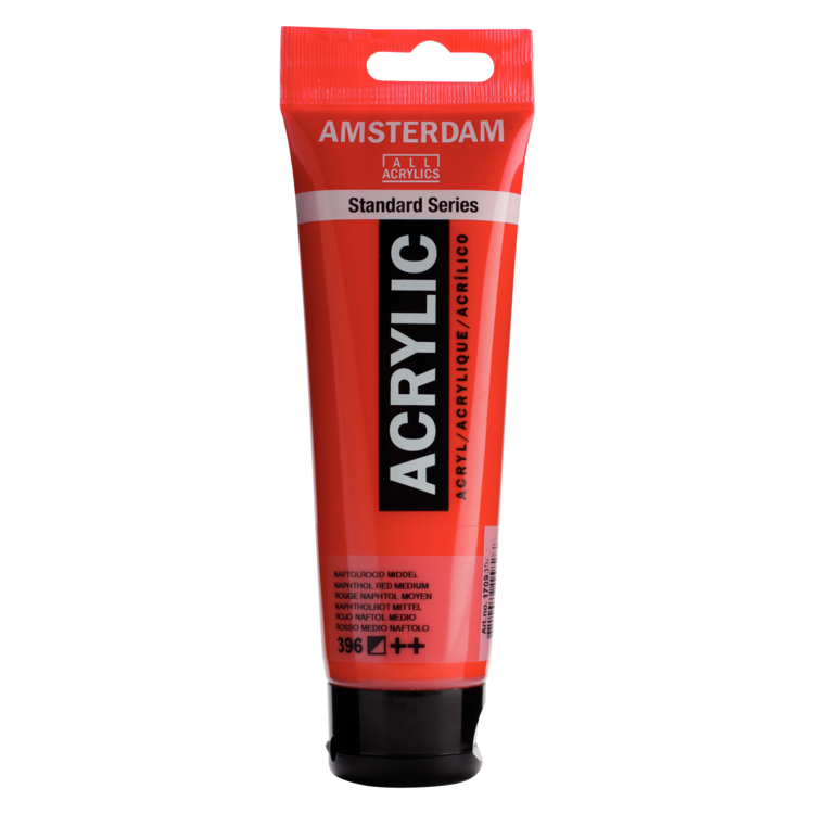 Amsterdam 396 acrylverf 120ml naftolrood mid