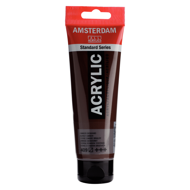 Amsterdam 409 acrylverf tube 120ml - omber gebrand