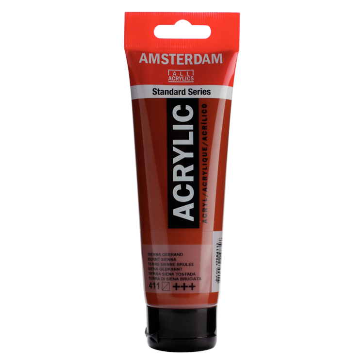 Amsterdam 411 acrylverf 120ml sienna gebrand
