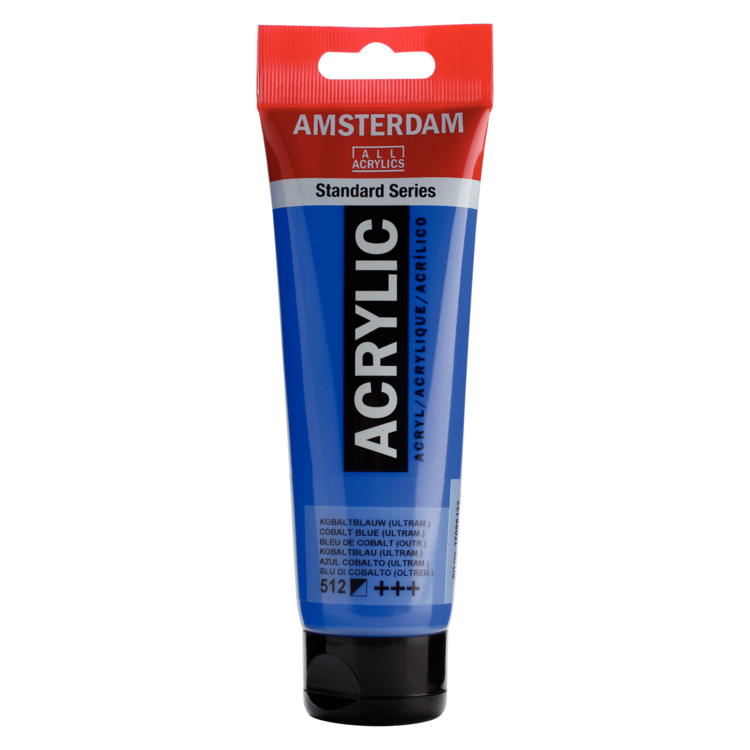 Amsterdam 512 acrylverf tube 120ml - kobalt blauw ultramarijn