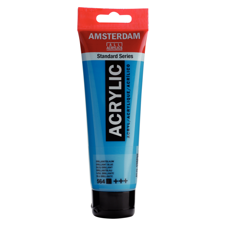 Amsterdam 564 acrylverf tube 120ml - briljant blauw