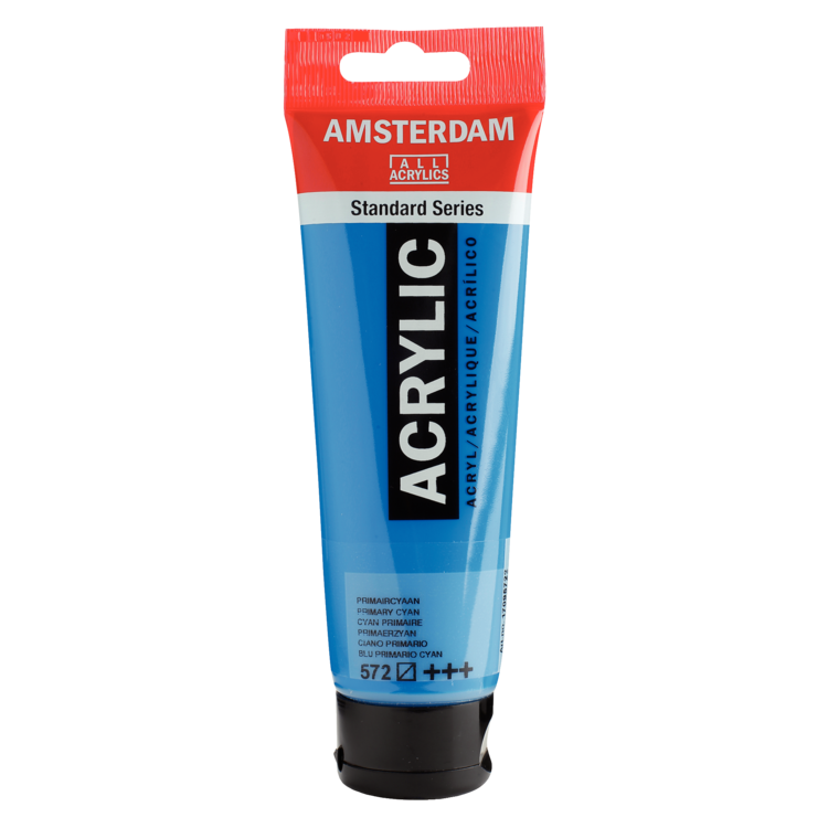 Amsterdam 572 acrylverf 120ml prim.cyaan