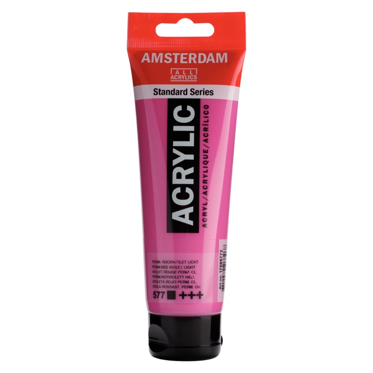 Amsterdam 577 acrylverf tube 120ml - permanent roodviolet licht