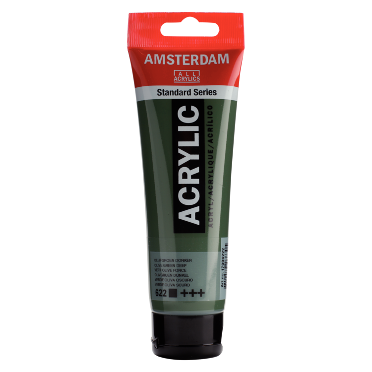 Amsterdam 622 acrylverf tube 120ml - olijfgroen donker