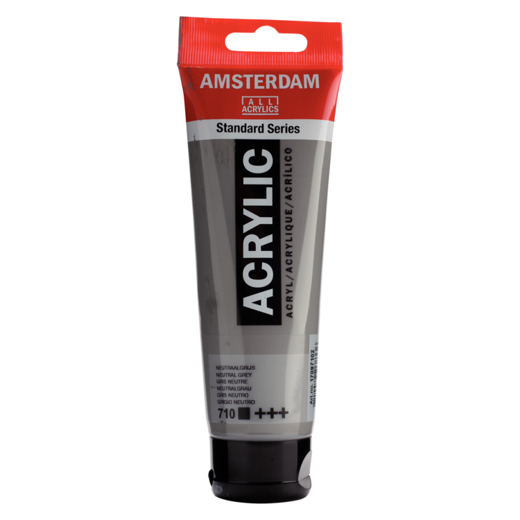 Amsterdam 710 acrylverf tube 120ml - neutraal grijs
