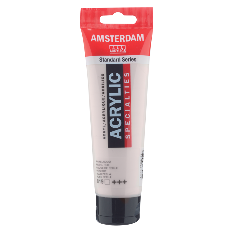 Amsterdam 819 acrylverf tube 120ml - parelrood