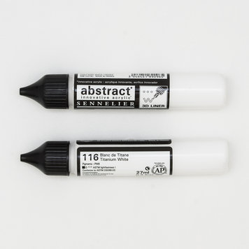 Sennelier (Abstract) 116 Abstract acrylverf 3D liner 27ml - titaanwit