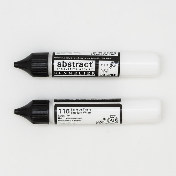 Sennelier (Abstract) 116 Abstract acrylverf 3D liner 27ml - titaanwit