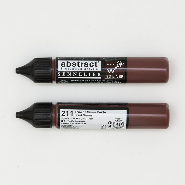 Sennelier (Abstract) 211 acrylverf 3D liner 27ml - sienna gebrand
