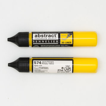 Sennelier (Abstract) 574 Abstract acrylverf 3D liner 27ml - primair geel