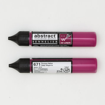 Sennelier (Abstract) 671 Abstract acrylverf 3D liner 27ml - donker magenta