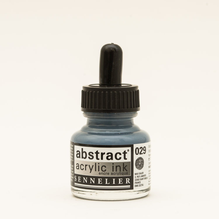 Sennelier (Abstract) 029 acryl inkt flesje 30ml - iridescent silver