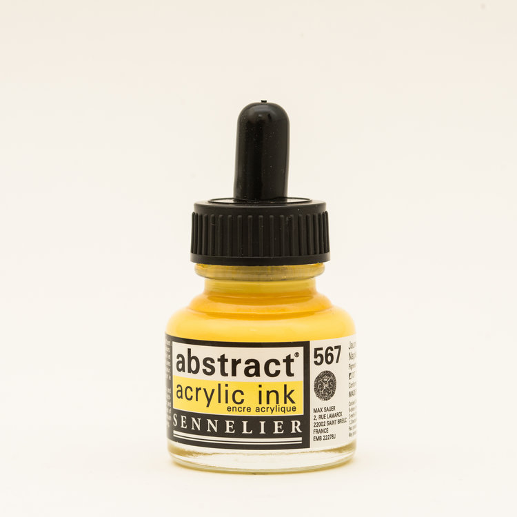Sennelier (Abstract) 567 acryl inkt flesje 30ml - naples yellow