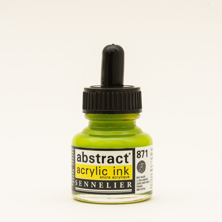 Sennelier (Abstract) 871 Abstract acryl inkt 30ml - bright yellow green