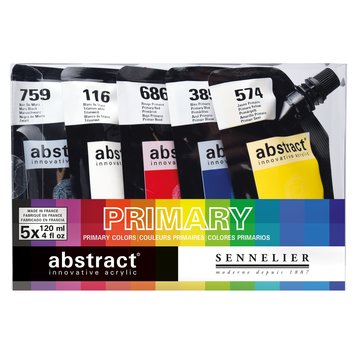 Sennelier (Abstract) Abstract acrylverf - 5x 120ml primary set