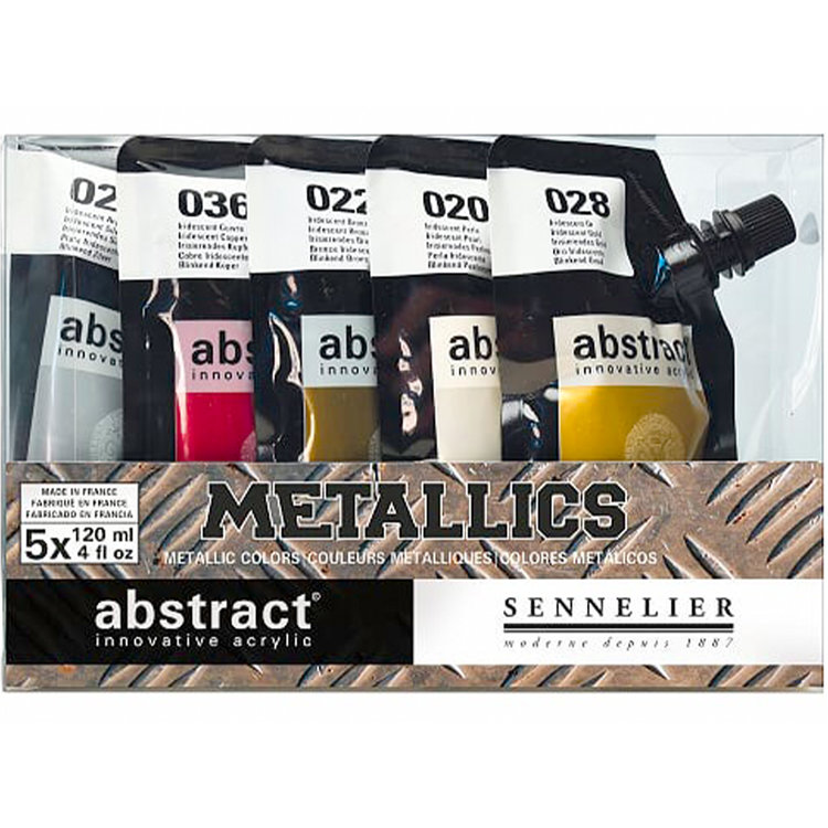 Sennelier (Abstract) Abstract acrylverf - 5x 120ml metallic set