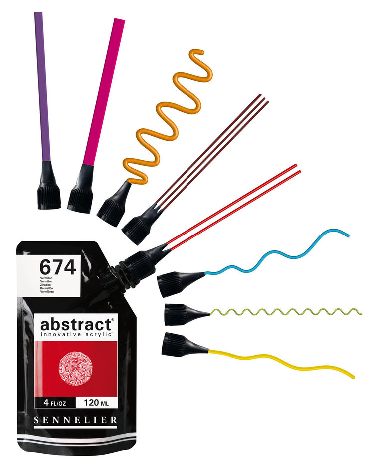 Sennelier (Abstract) 8 mondstukken voor Abstract tubes