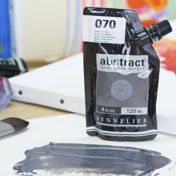 Sennelier (Abstract) 070 acrylverf HEAVY 120ml - iridescent black