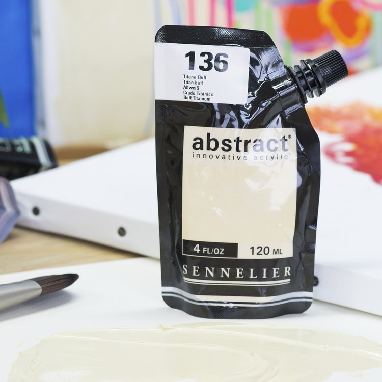 Sennelier (Abstract) 136 acrylverf HEAVY 120ml - buff titanium