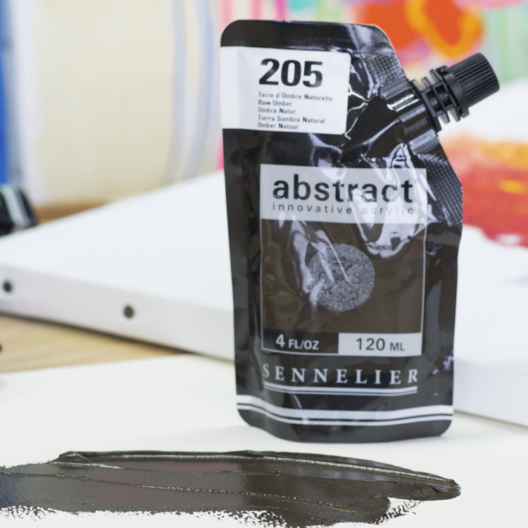 Sennelier (Abstract) 205 acrylverf HEAVY 120ml - raw umber
