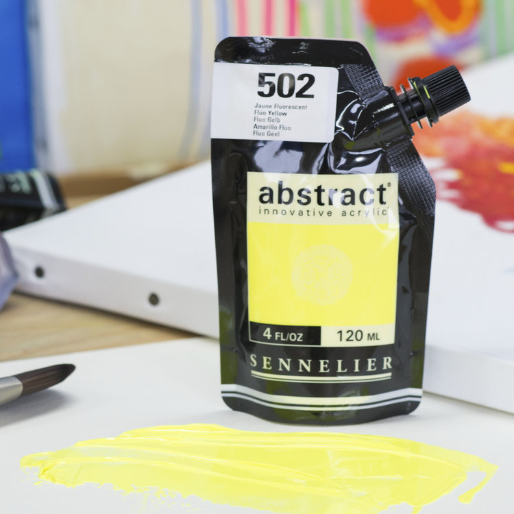 Sennelier (Abstract) 502 acrylverf HEAVY 120ml - fluo yellow