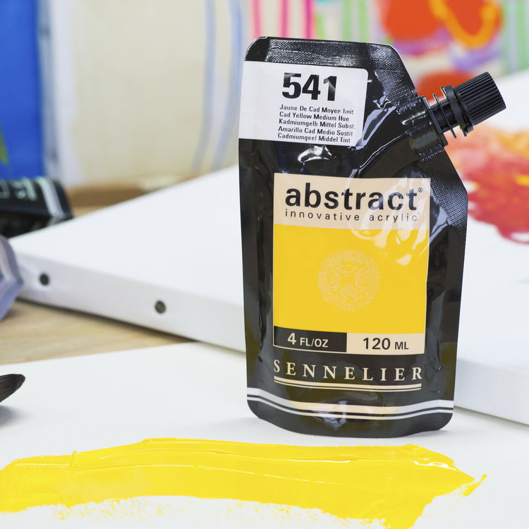 Sennelier (Abstract) 541 acrylverf HEAVY 120ml - cadmium yellow medium hue