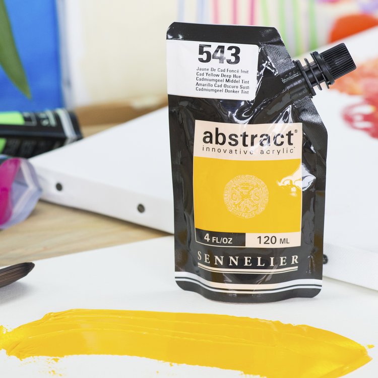 Sennelier (Abstract) 543 acrylverf HEAVY 120ml - cadmium yellow deep hue