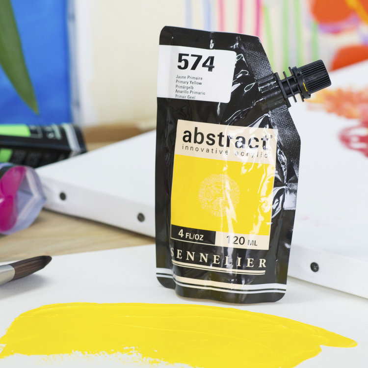 Sennelier (Abstract) 574 acrylverf HEAVY 120ml - primary yellow