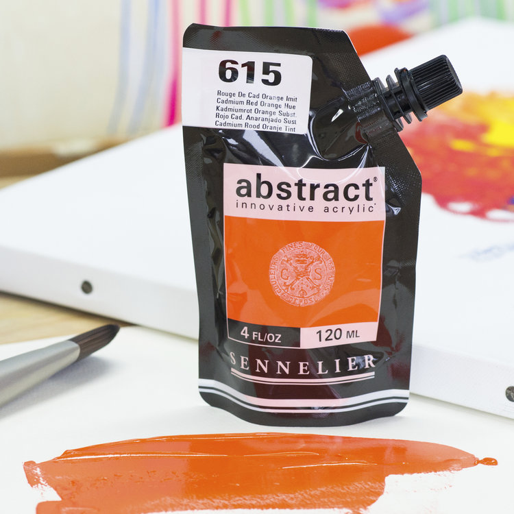 Sennelier (Abstract) 615 Abstract acrylverf 120ml - cadmium rood oranje tint