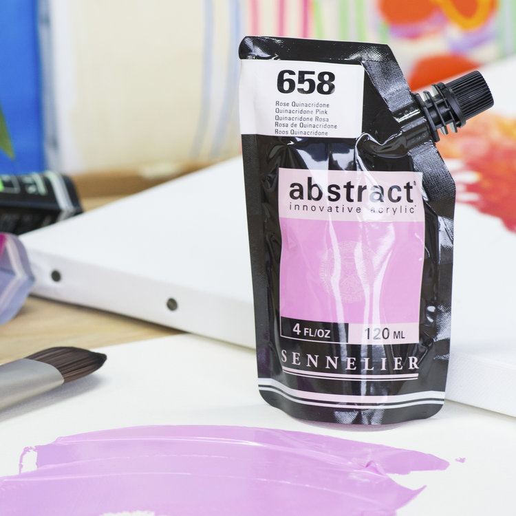 Sennelier (Abstract) 658 acrylverf HEAVY 120ml - quinacridone pink