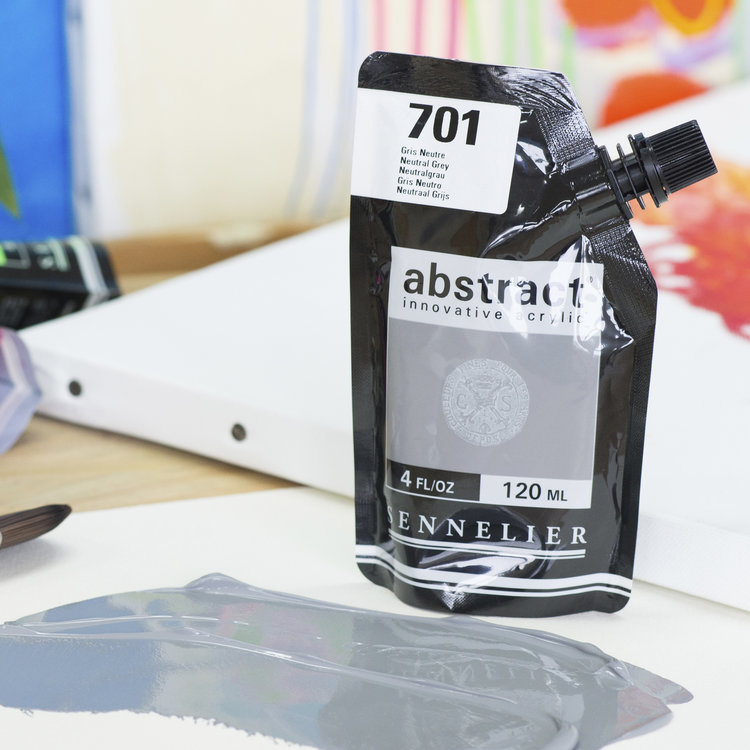 Sennelier (Abstract) 701 Abstract acrylverf 120ml - neutraal grijs