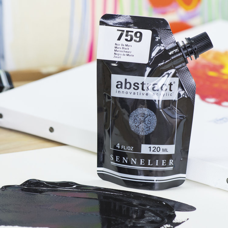 Sennelier (Abstract) 759 acrylverf HEAVY 120ml - black