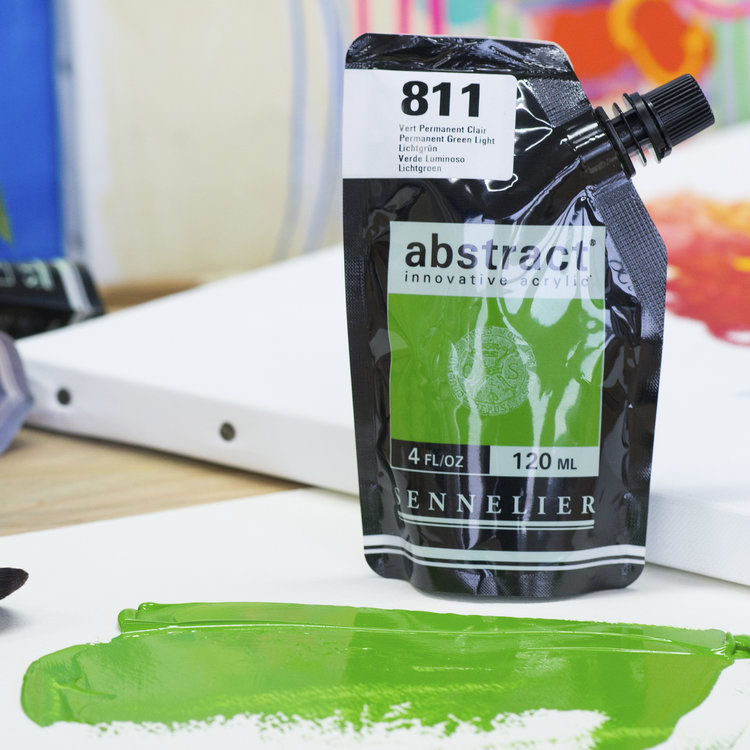 Sennelier (Abstract) 811 acrylverf HEAVY 120ml - permanent green light