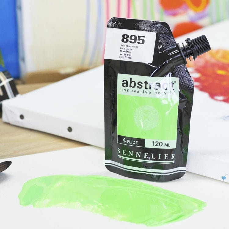 Sennelier (Abstract) 895 acrylverf HEAVY 120ml - fluo green