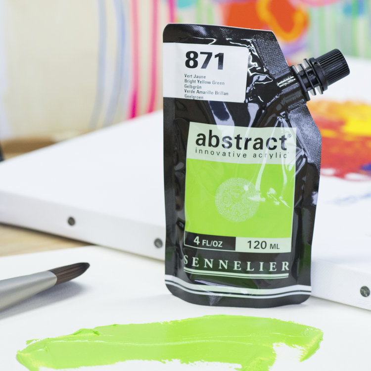 Sennelier (Abstract) 871 Abstract acrylverf 120ml - geelgroen