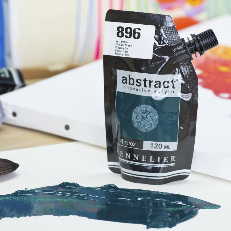 Sennelier (Abstract) 896 acrylverf HEAVY 120ml - phthalo green
