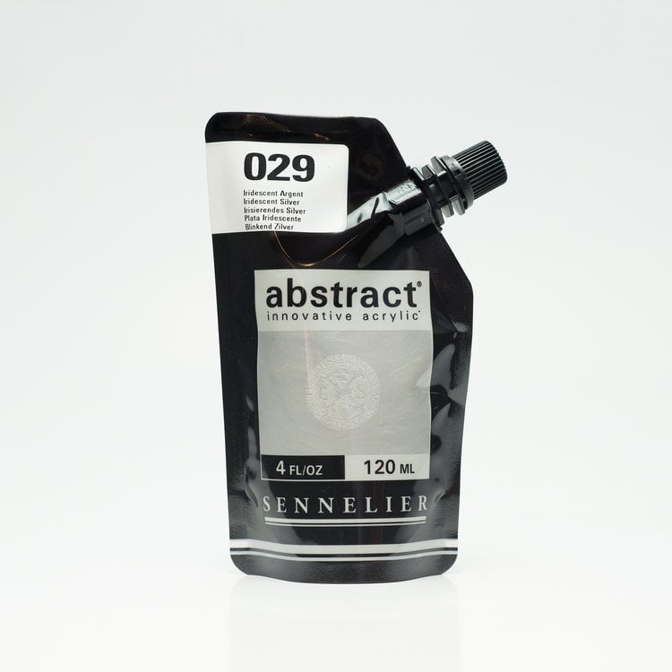 Sennelier (Abstract) 029 acrylverf HEAVY 120ml - iridescent silver