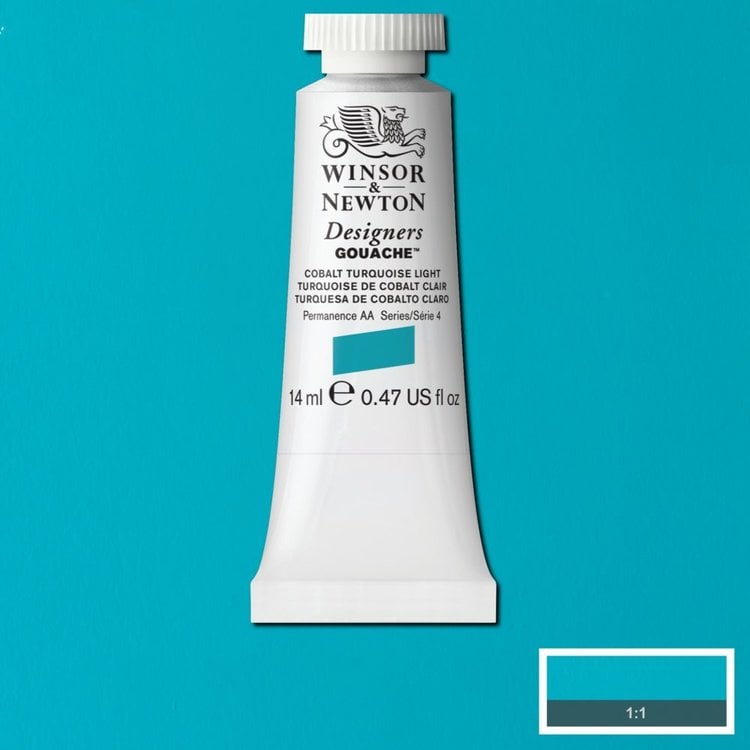 Winsor & Newton 191 Designer's gouache 14ml - cobalt turqoise light