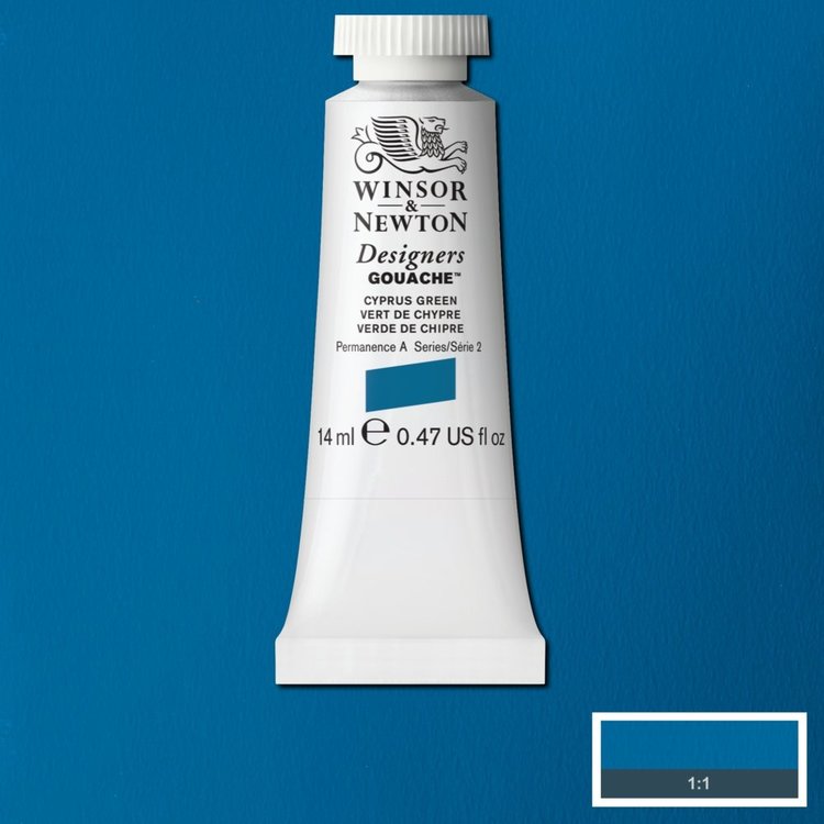 Winsor & Newton 211 Designer's gouache 14ml - cyprus green