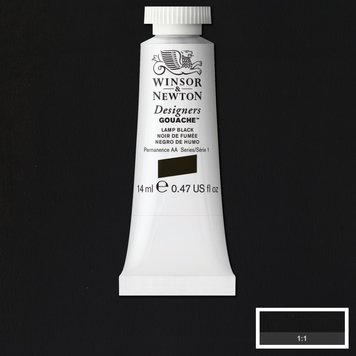 Winsor & Newton 337 lamp black - 14ml gouache