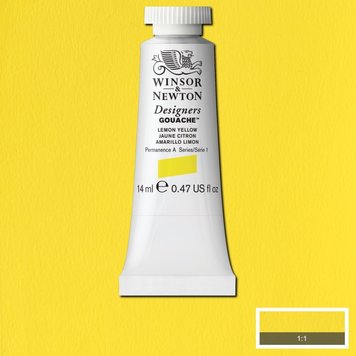 Winsor & Newton 345 lemon yellow - 14ml gouache