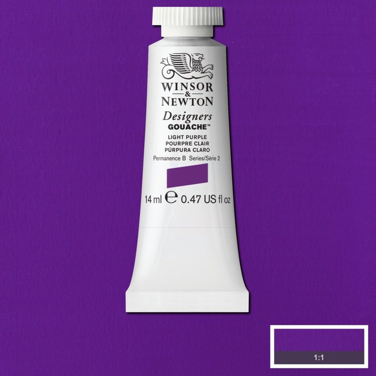 Winsor & Newton 360 gouache tube 14ml - light purple