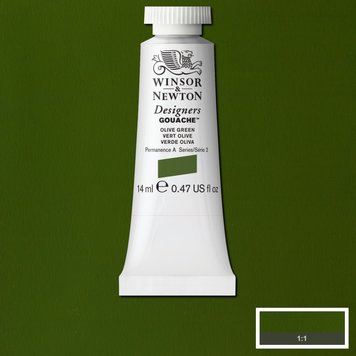 Winsor & Newton 447 Designer's gouache 14ml - olive green