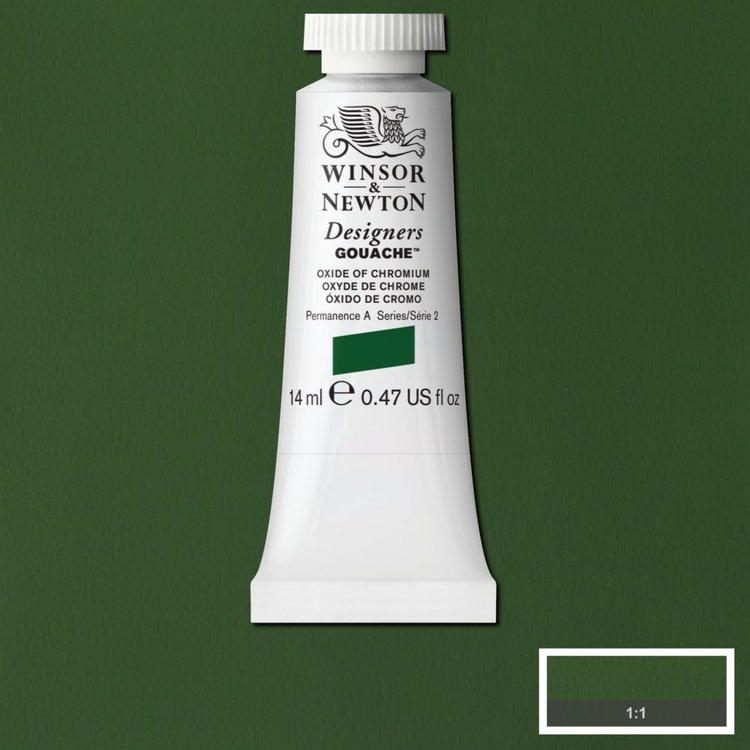Winsor & Newton 459 gouache tube 14ml - oxide chromium