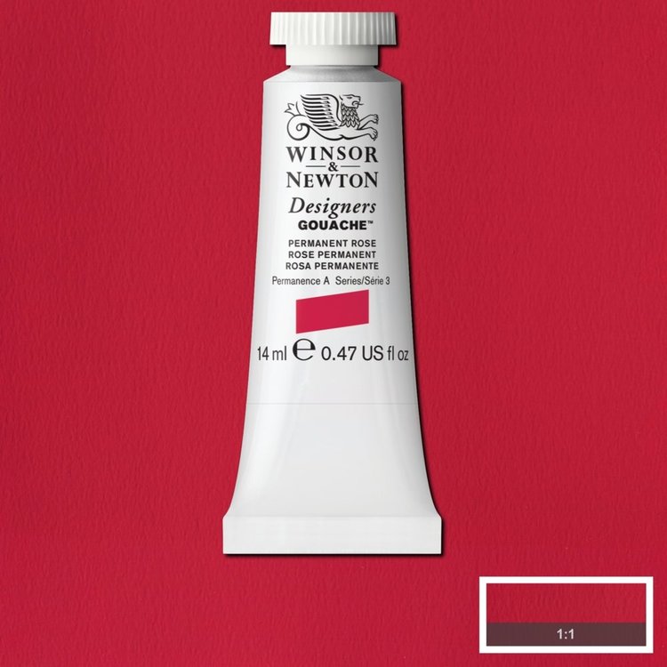 Winsor & Newton 502 Designer's gouache 14ml - permanent rose