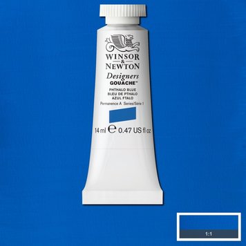 Winsor & Newton 514 Designer's gouache 14ml - phthalo blue