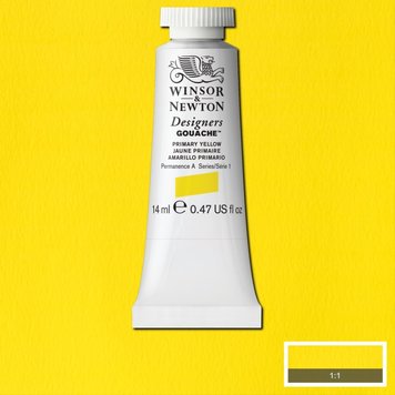 Winsor & Newton 527 primary yellow - 14ml gouache