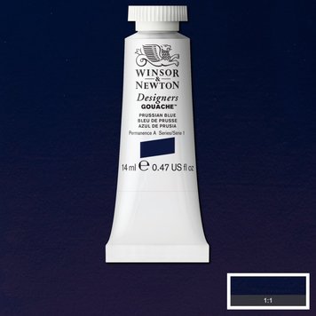 Winsor & Newton 538 Designer's gouache 14ml - prussian blue
